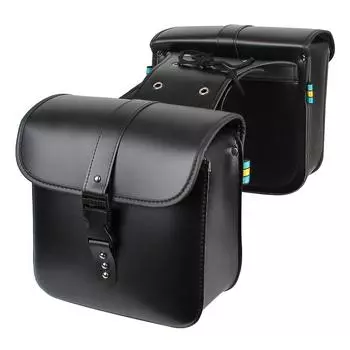 Сумка для инструментов из искусственной кожи для мотоцикла, моторный хвостовой багаж, чемодан, боковая сумка для багажа, седельная сумка для езды на мотоцикле, дорожная сумка на бак, черная универсальная