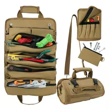 Сумка для инструментов из ткани Оксфорд 900D, 11 карманов, сумка для колышков, 30 см, чехол для хранения молотка, сумка для инструментов, сумка для инструментов, сумка для хранения походных принадлежностей