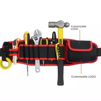 Сумка для инструментов на пояс из утолщенного холста, большая сумка для инструментов, многофункциональная маленькая сумка для хранения, сумка для инструментов электрика