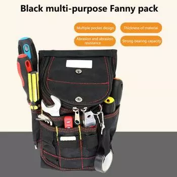 Сумка для инструментов, несколько карманов, гладкая молния, боковой крючок, устойчивый к царапинам, устойчивый к нагрузкам, водонепроницаемый гаечный ключ, отвертка, набор инструментов для улицы