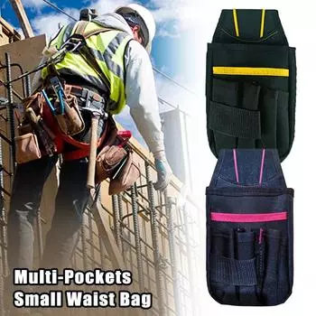 Сумка для инструментов поясная сумка из ткани Оксфорд многофункциональный скребок органайзер для хранения сумок Squ J8Q6 Red-1pcs