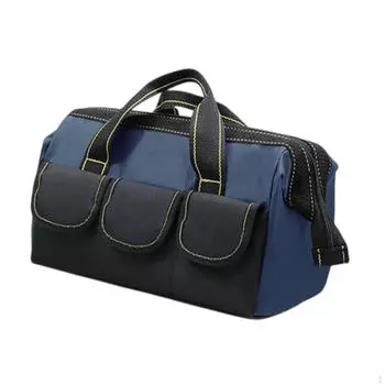 Сумка для инструментов с широким горлом 16 дюймов для хранения и работы, идеальна для проектов «сделай сам»