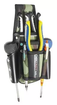 Сумка для инструментов Sankyo Corporation DBLTACT 7P, зеленый камуфляж DT-TS16-GC