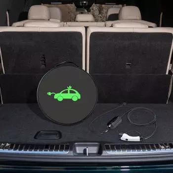 Сумка для кабелей EV, органайзер для хранения шнуров, износостойкий портативный легкий чехол для переноски кабелей Square Shape