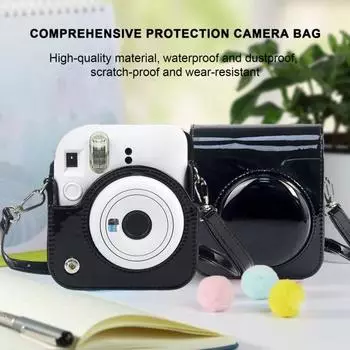 Сумка для камеры, устойчивая к царапинам, простая в использовании, со съемным плечевым ремнем, защитная сумка для камеры Instax Mini12