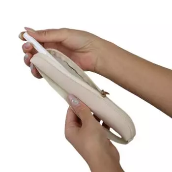 Сумка для карандашей из искусственной кожи, однотонный симпатичный чехол для хранения одной ручки, с эластичными школьными принадлежностями, офисными ручками, защитный чехол