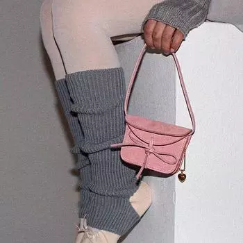 Сумка для карт из искусственной кожи с бантом через плечо, седельная сумка, маленькая квадратная сумка, сумка с бантом на плечо, наружная сумка коричневый