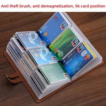 Сумка для карточек большой емкости, многофункциональная сумка для визиток, сумка для удостоверения личности, женская простая мужская сумка для карточек Regular Edition