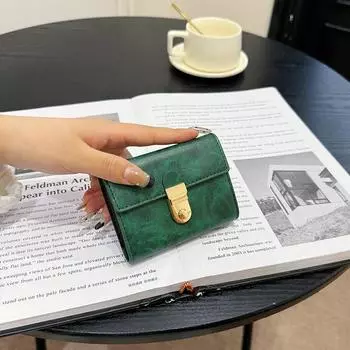 Сумка для карточек, многофункциональная, женская, простая, мини-сумка для карточек, держатель для удостоверения личности чёрный