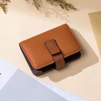 Сумка для карточек Женская многофункциональная позиция Визитница Сумка для мелочи Держатель водительского удостоверения чёрный