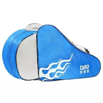 Сумка для катания на роликовых коньках, портативная универсальная устойчивая к разрыву треугольная прочная сумка через плечо для улицы синий
