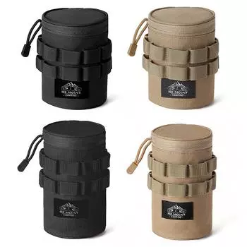 Сумка для кемпинга на открытом воздухе, легкая дорожная сумка для хранения с отверстиями для подвешивания, сумка для хранения мелочей с ручкой, аксессуары для кемпинга Small хаки