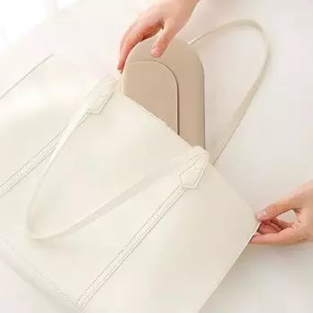 Сумка для кистей для макияжа, силиконовый держатель для кистей для макияжа, портативная косметичка с магнитной застежкой для путешествий домой хаки