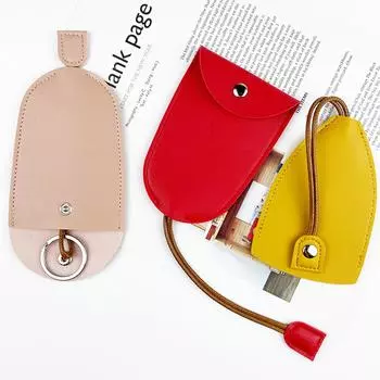 Сумка для ключей от машины, большая вместимость, кошелек для ключей от машины, унисекс, органайзер для ключей от машины 1 жёлтый