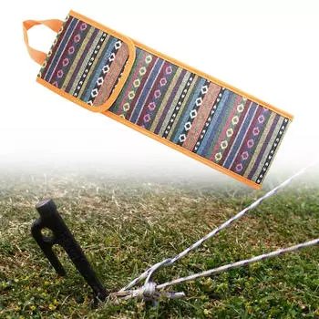 Сумка для колышков и гвоздей для палатки, большой емкости, карманный чехол для хранения наземных инструментов