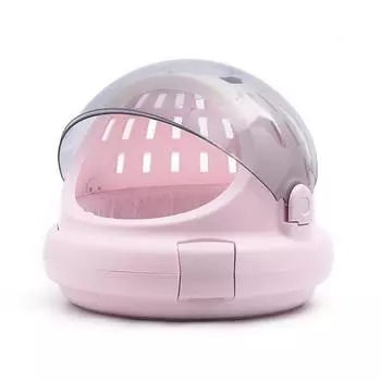 Сумка для кошек, космическая капсула для кошек, портативный портативный теплый переносной рюкзак с клеткой для кошек, принадлежности для рюкзака розовый