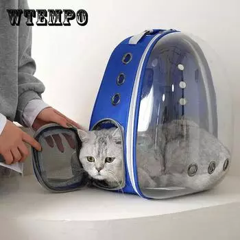 Сумка для кошек Космическая капсула Рюкзак Выход Портативный мешок для домашних животных Кошка Прозрачный рюкзак Сумка для собак Сумка для домашних животных жёлтый