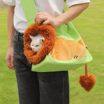 Сумка для кошек, рюкзак-переноска для домашних животных, складной практичный практичный рюкзак с прозрачным окном, новинка, сумка для переноски S