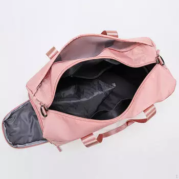 Сумка для коврика для йоги через плечо, многофункциональная, простая, портативная, для хранения вещей розовый