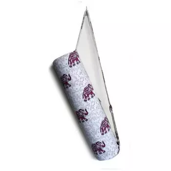 Сумка для коврика для йоги Красивая сумка для коврика для пилатеса Сумка для коврика для йоги в стиле хиппи с регулируемым плечевым ремнем L-26 Inch, Dia-6 Inch разноцветный