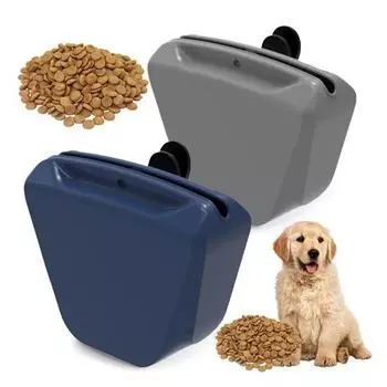 Сумка для лакомств для собак, силиконовая сумка для лакомств для собак с магнитной застежкой, большая вместительная портативная сумка для дрессировки домашних животных, товары для домашних животных зелёный