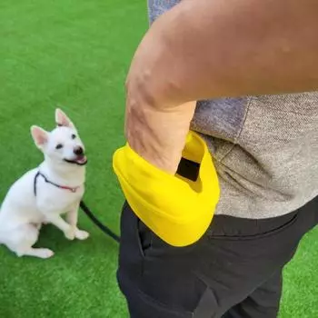 Сумка для лакомств Simba pet, силиконовая, для закусок, 1 шт., желтая