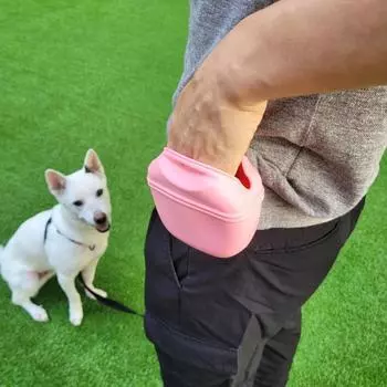 Сумка для лакомств Simba pet, силиконовая, для закусок, 1 шт., розовая