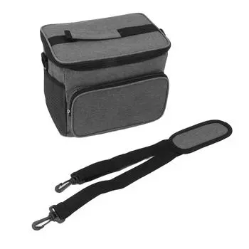Сумка для ланча 10 л складная регулируемая лямка герметичная портативная ручка изолированная сумка для ланча серый