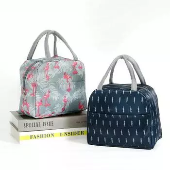 Сумка для ланча с ручкой, термосумка-холодильник для мужчин и женщин, ланч-бокс для пикника, путешествий, портативная водонепроницаемая термосумка для еды из Оксфорда