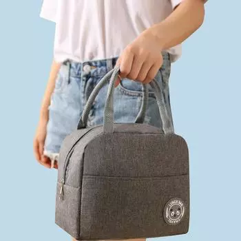 Сумка для ланча, сумка для еды, сумка для ланча, сумка для ланча с героями мультфильмов, портативная, уличная, изолированная, для детей и взрослых, ювелирные изделия тёмно-синий