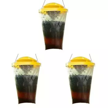 Сумка для ловли мух с приманкой для борьбы с вредителями, ловушка для мух, уличная клетка для ловли мух