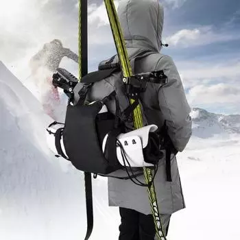 Сумка для лыжных ботинок Yousheng 30L, мягкий лыжный рюкзак, водонепроницаемая сумка для сноуборда, лыжный рюкзак для путешествий, ботинок, шлема, очков и перчаток серый