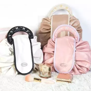 Сумка для макияжа с завязками и ручкой, многоцелевая водонепроницаемая сумка для деловых поездок