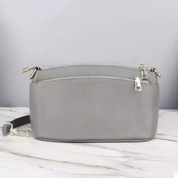 Сумка для мам из натуральной кожи среднего возраста, сумка через плечо, стильная маленькая сумка из коровьей кожи на одно плечо для женщин чёрный