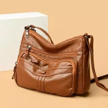 Сумка для мам среднего и пожилого возраста, вместительная многослойная маленькая квадратная сумка, женская сумка через плечо золотой