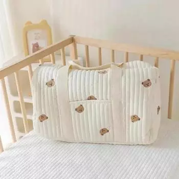 Сумка для мамы Bear Maternity Pack Сумка для детских подгузников Детская коляска Органайзер для подгузников Портативные сумки для багажа Дорожная сумка для пеленания One Size