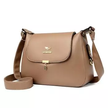 Сумка для мамы, новая женская универсальная сумка через плечо из мягкой кожи среднего возраста, большая вместимость, высокое качество, повседневная сумка через плечо, модная 30x10x20cm
