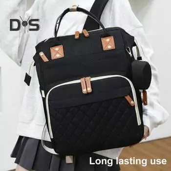 Сумка для мамы с ручкой и ремнями для коляски, много карманов, подходит для коляски, водонепроницаемая сумка для подгузников на выход, рюкзак, рюкзак для мамы розовый