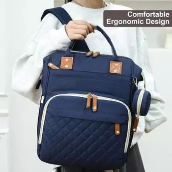 Сумка для мамы с ручкой и ремнями для коляски, много карманов, подходит для коляски, водонепроницаемая сумка для подгузников на выход, рюкзак, рюкзак для мамы розовый