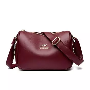 Сумка для мамы среднего возраста, новая модная и универсальная сумка через плечо из мягкой кожи, атмосферная женская сумка подмышкой