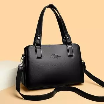 Сумка для мамы среднего возраста, универсальная, простая, повседневная, большая, вместительная, сумка через плечо, высококачественная текстура