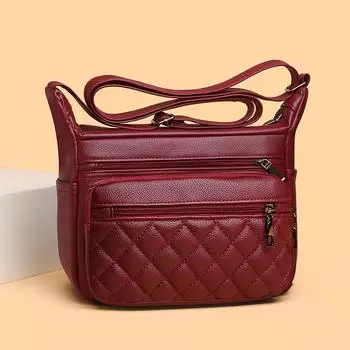 Сумка для мамы среднего возраста, женская сумка через плечо, сумка с несколькими отделениями для мобильного телефона, легкая сумка на плечо, маленькая квадратная сумка чёрный