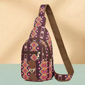 Сумка для мамы, сумка-мессенджер для пожилых людей, сумка через плечо с принтом, женская нагрудная сумка большой вместимости синий