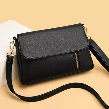 Сумка для мамы, женская новинка 2024 года, сумка через плечо, модная однотонная простая женская сумка среднего возраста, маленькая сумка для внешней торговли и отдыха