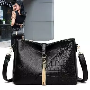 Сумка для мамы Женская сумка Модная сумка через плечо с кисточками Сумка-мессенджер красный