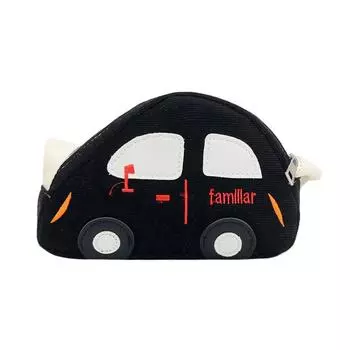 Сумка для машины через плечо Детская холщовая сумка Регулируемый плечевой ремень Дизайн на молнии