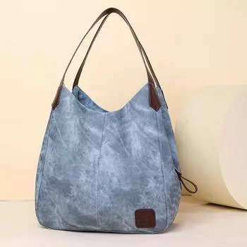 Сумка для матери, большая вместительная сумка, женская сумка через плечо, однотонная сумка через плечо чёрный