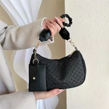 Сумка для матери и ребенка, модная сумка через плечо, универсальная сумка для подмышек, женская сумка в иностранном стиле, сумка для аксессуаров, модная серебряный