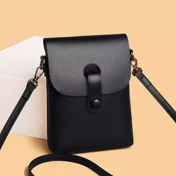 Сумка для мобильного телефона из первой коровьей кожи, женская сумка через плечо, легкая женская сумка через плечо, высококачественная сумка для мобильного телефона, модная и простая. красный