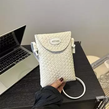 Сумка для мобильного телефона, модная сумка через плечо, простая маленькая квадратная сумка в стиле ретро, сумка-мессенджер в иностранном стиле, женская сумка белый